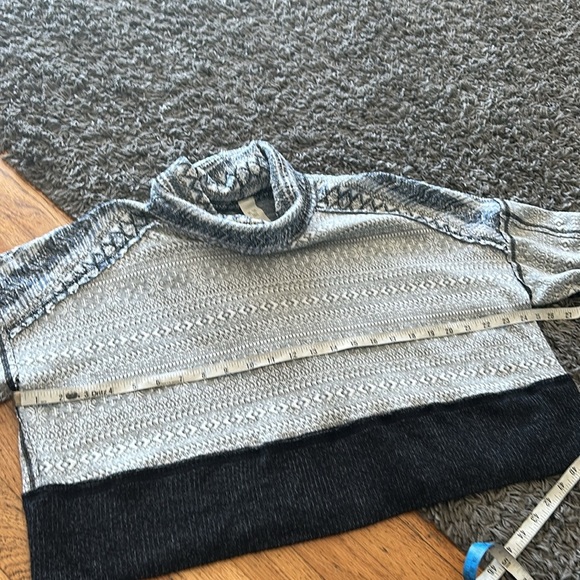 We The Free People Small At Lodge Turtleneck Sweater Pullover Nordic Gray XS - Picture 8 of 13
